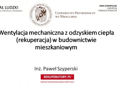    Wykłady Rekuperatory.pl na Uniwersytecie Przyrodniczym