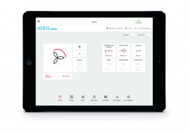 Podlaczenie rekuperatora aerisnext do knx