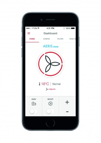 Podlaczenie rekuperatora aerisnext smartfon