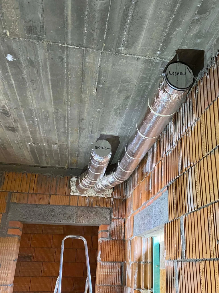 Kanały stalowe systemu rekuperacji